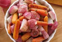 Perfectly Roasted Radishes and Carrots