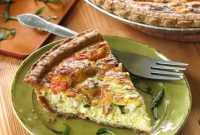 Savory Bacon Tomato Basil Quiche