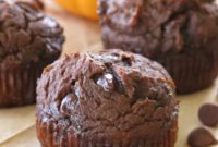 Spiced Chocolate Pumpkin Muffins