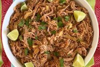 Simple Slow Cooker Salsa Pork Tenderloin Carnitas