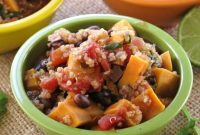 Wholesome Sweet Potato Black Bean Quinoa Chili