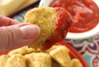 Crispy Garlic Parmesan Chicken Poppers