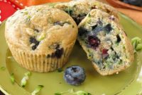 Guilt-Free Zucchini Blueberry Muffins with Greek Yogurt