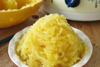 Easy Whole Spaghetti Squash in Slow Cooker or Oven