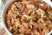 Effortless Slow Cooker Salsa Chicken with Just Three Ingredients