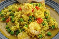 Savory One-Pan Shrimp Couscous Paella