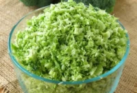 Broccoli Rice Prep From Floret to Freezer