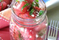 Vibrant Watermelon Salad with Feta, Fresh Basil, and Balsamic Glaze