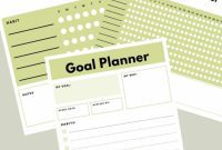 Free Printable Habit and Goal Organizer