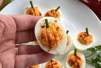 Spiced Pumpkin Deviled Eggs