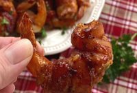 Bacon Wrapped Cream Cheese Shrimp