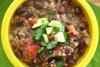 Quick & Hearty Black Bean Quinoa Soup
