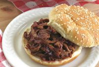 Sweet and Tangy Blackberry Slow Cooker Pulled Pork Tenderloin