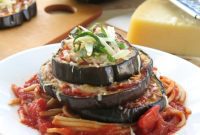 Crustless Eggplant Parmesan Stacks