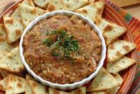 Tahini-Free Roasted Eggplant Parmesan Dip