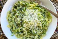 Guilt-Free Zucchini Noodle Alfredo
