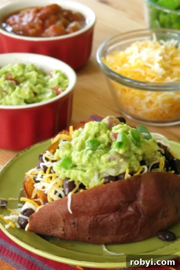 Mexican Sweet Potatoes Recipe with topping in bowls.