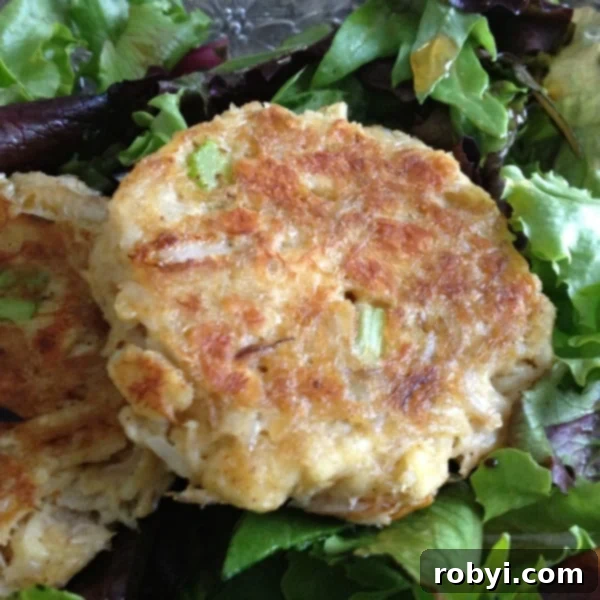 Best Crab Cake on lettuce.