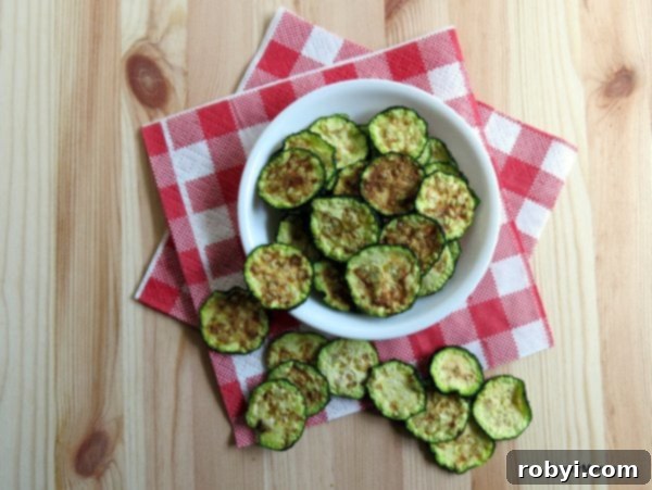 Microwaved Zucchini Chips