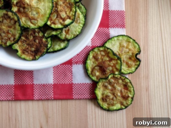 Zucchini Chips from the Microwave