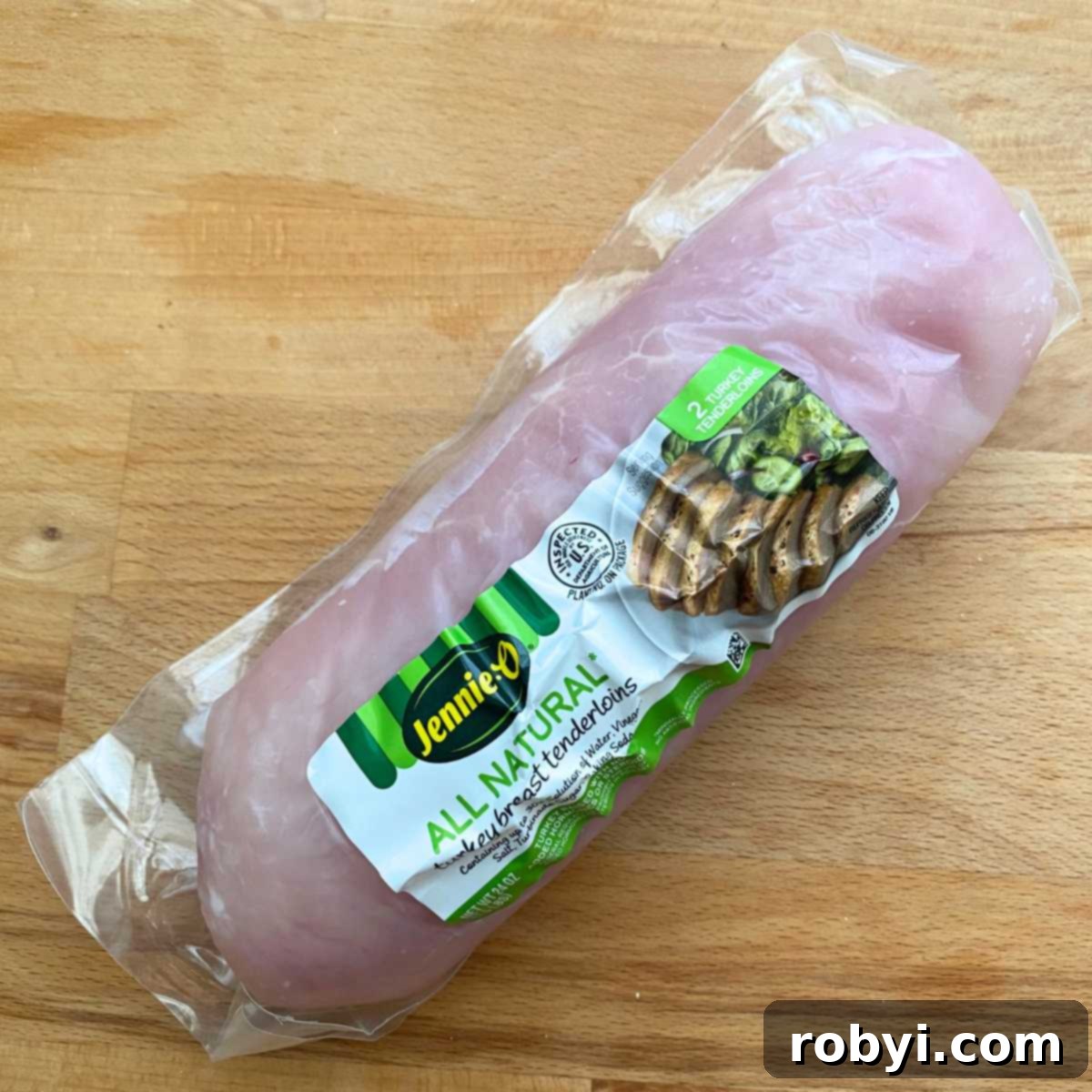 Package of JENNIE-O® All Natural Turkey Breast Tenderloin.