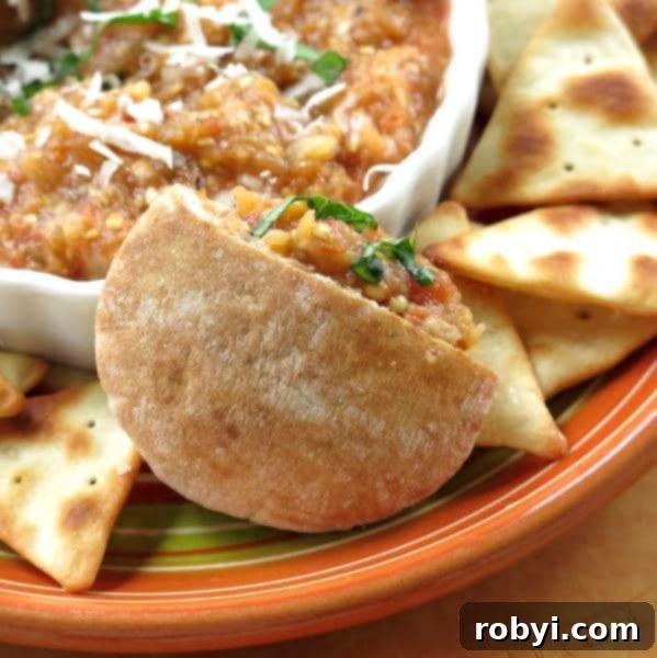 Eggplant Parmesan Dip Sandwich Recipe - Versatile dip for various pairings.