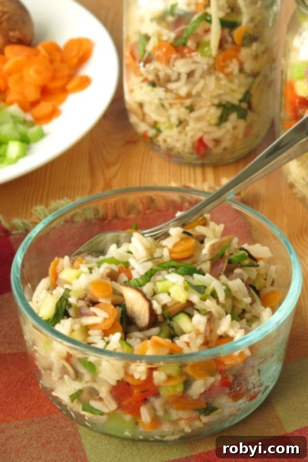 Easy Vegetarian Rice Pilaf in bowl.